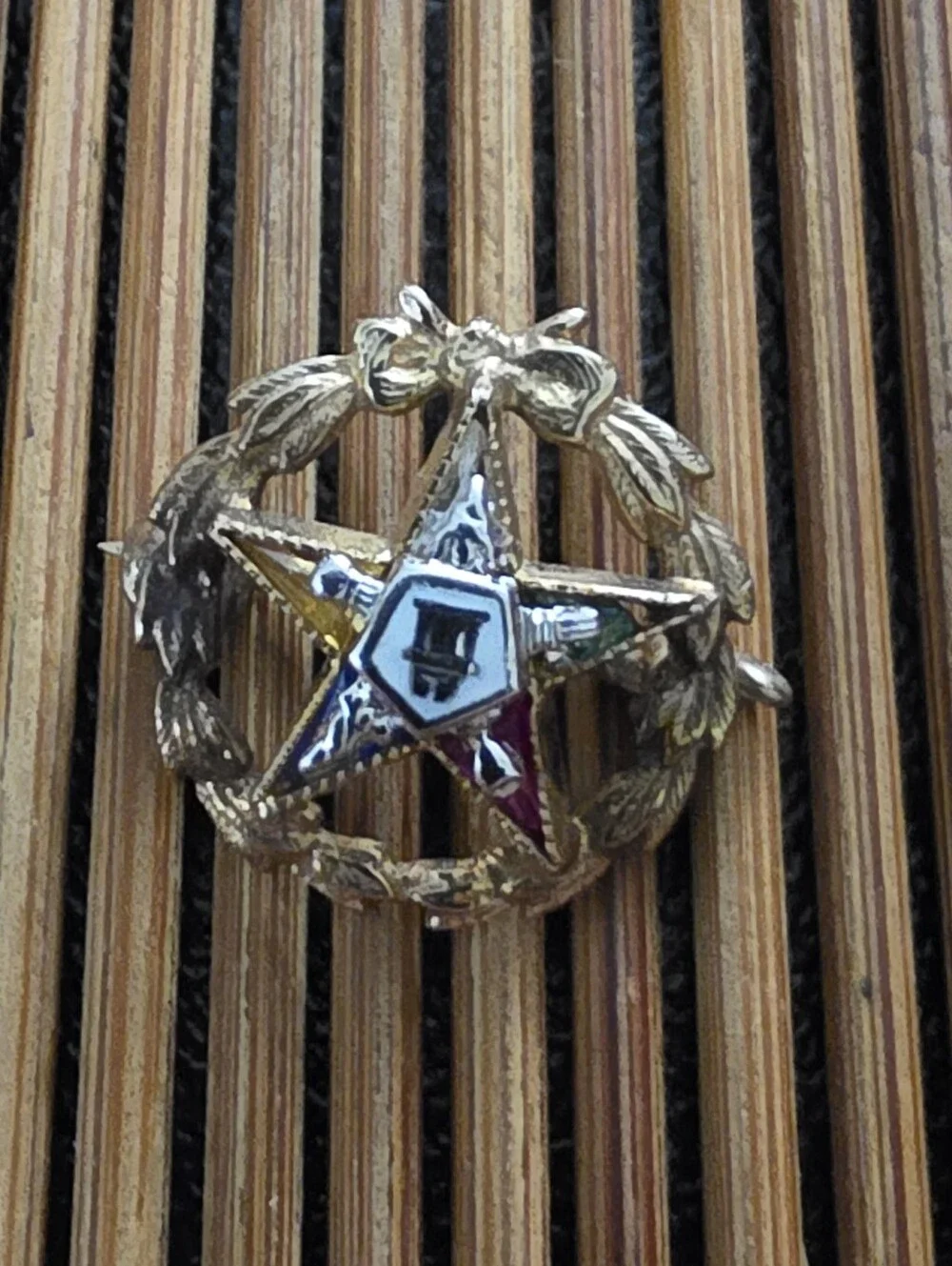 10k Eastern Star Yellow Gold Pin (Vintage)